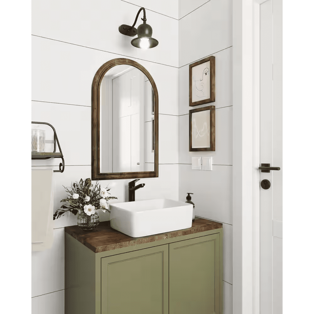 Liberty 16 In.X 12 In. Vessel Bathroom Sink in White Ceramic, Faucet Not Included - Image 2