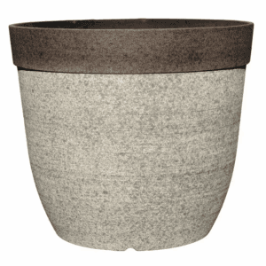 Coventry Medium Resin Drop-N-Decorate round Planter (11.4 In. L X 11.4 In. W X 10.3 In. H)