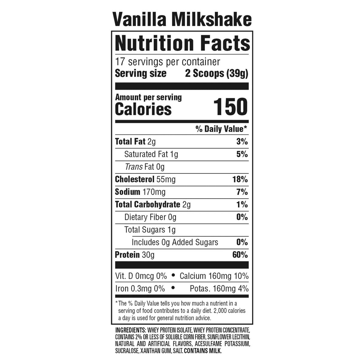 Premier Protein 100% Whey Protein Powder - Vanilla Milkshake - 17 Serve - Image 7