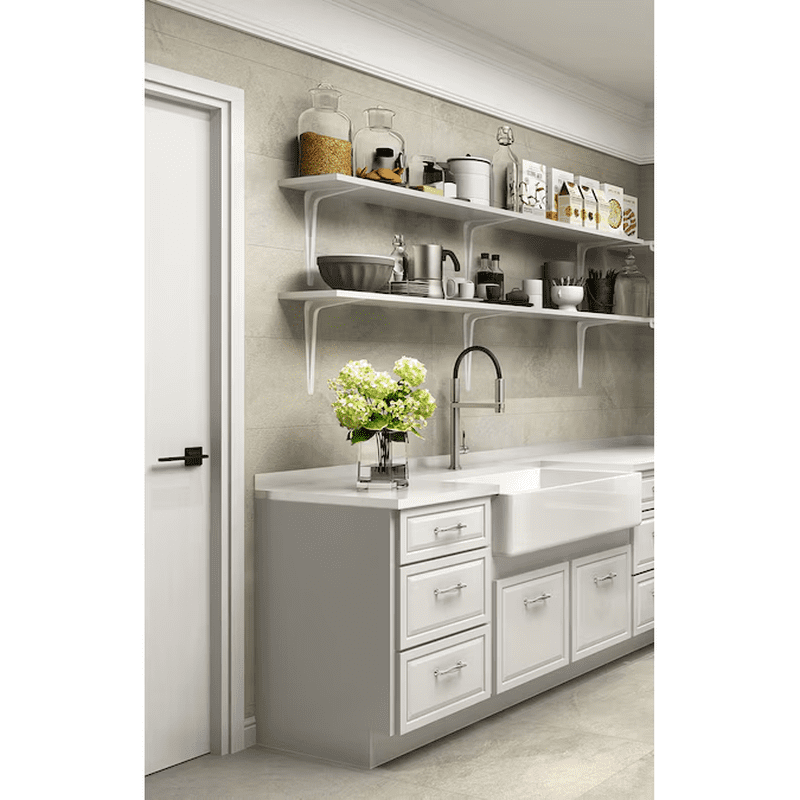 11.5-In L X 1.875-In W X 9.05-In D White Shelf Bracket - Image 7