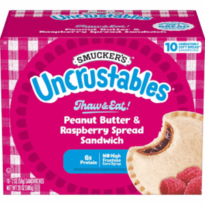 Smucker'S Uncrustables Frozen Peanut Butter & Raspberry Spread Sandwich