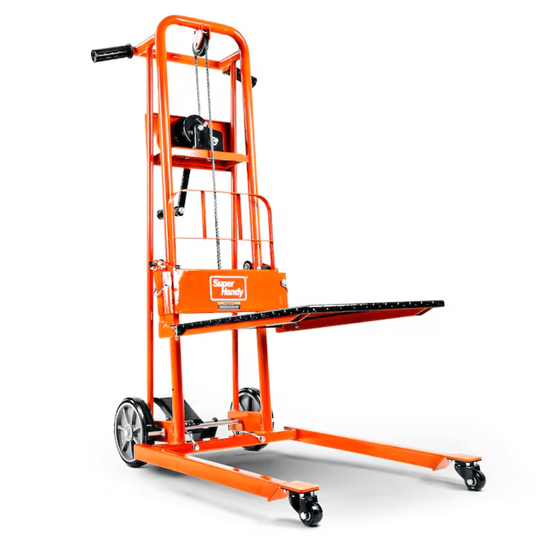 330-Lb Capacity 4 -Wheel Orange Steel Standard Duty Platform Truck