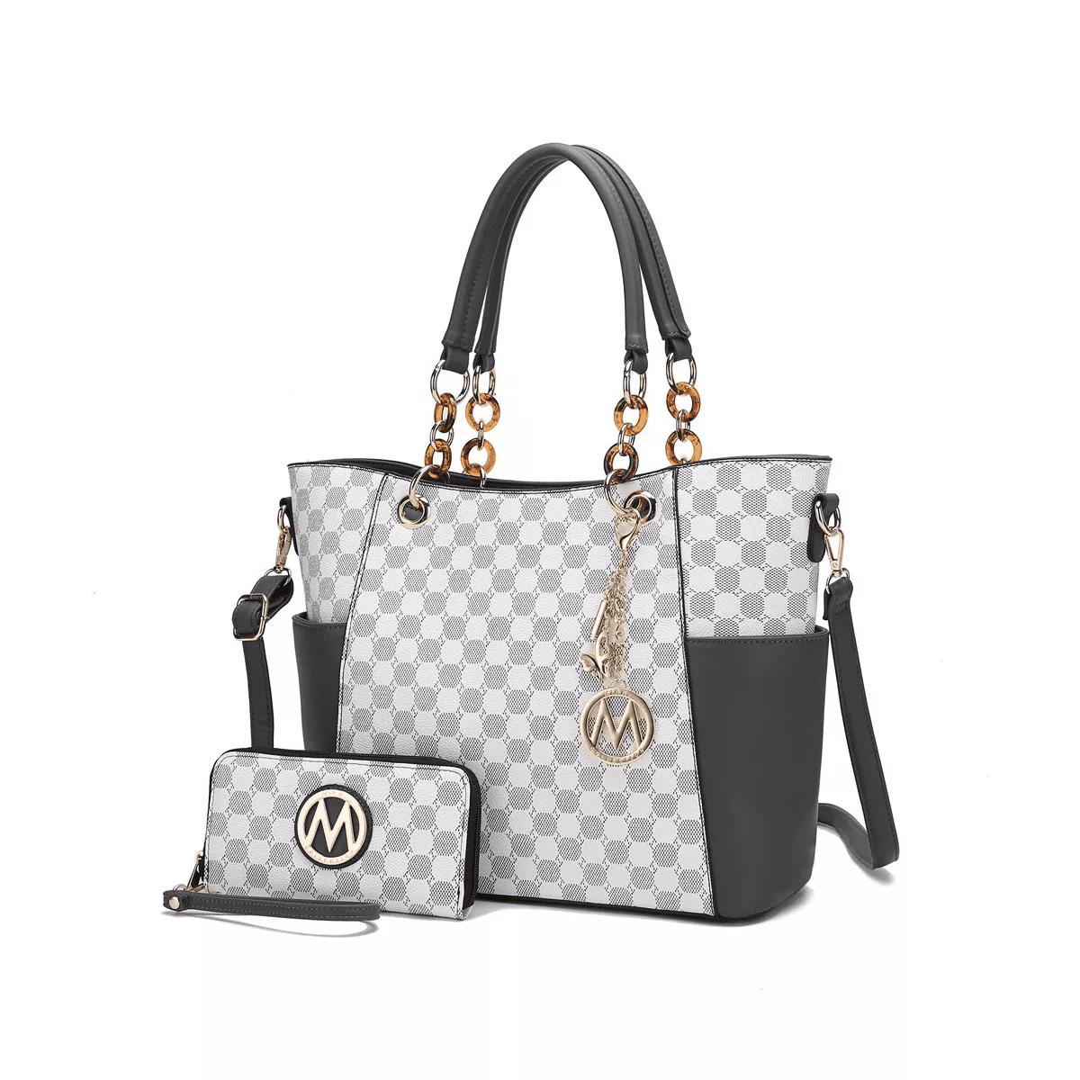 MKF Collection Merlina Circular Print Women’S Tote Bag with Matching Wallet by Mia K - Image 6