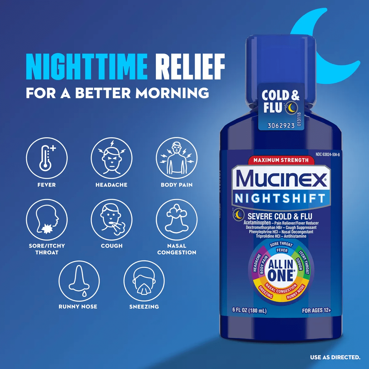 Mucinex Max Strength Cold & Flu Medicine - Day & Night - Liquid - 6 Fl Oz/2Ct - Image 6