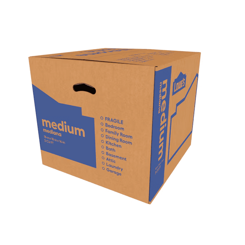 22-In W X 21.5-In H X 22-In D Classic X-Large Cardboard Moving Box with Handle Holes - Image 10