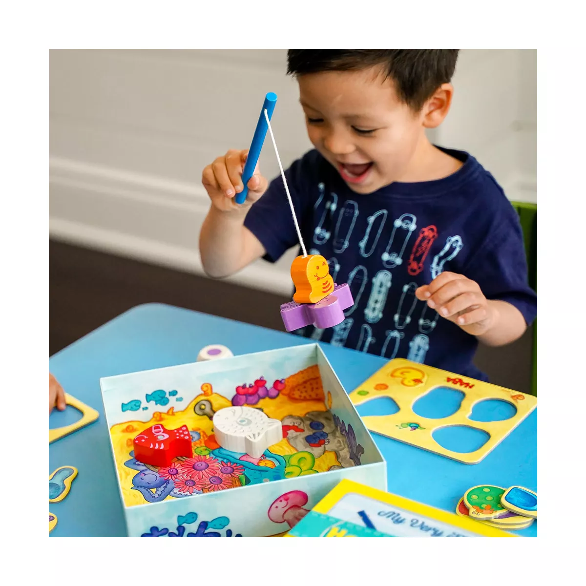 HABA My Very First Games - Here Fishy Fishy! Magnetic Fishing Game Ages 2+ Made in Germany Toddler Games, Learning Toys, Preschool Toys - Image 6