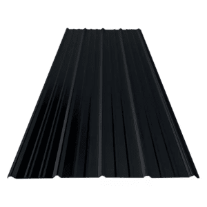 8 Ft. Sm-Rib Galvalume Steel 29-Gauge Roof/Siding Panel in Black