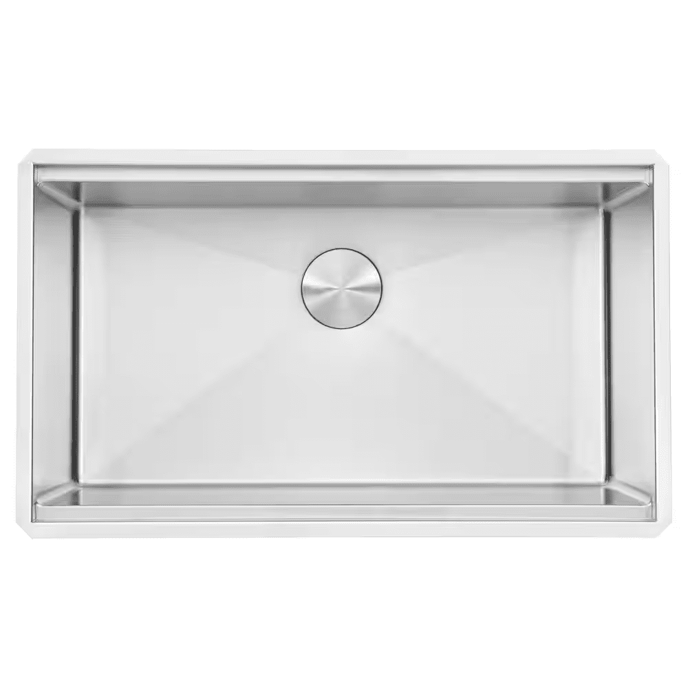 Roma Pro 33 In. Undermount Single Bowl 16-Gauge Stainless Steel Workstation Kitchen Sink with Rounded Corners - Image 5