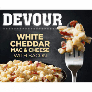 Devour Frozen White Cheddar Mac & Cheese with Bacon - 12Oz
