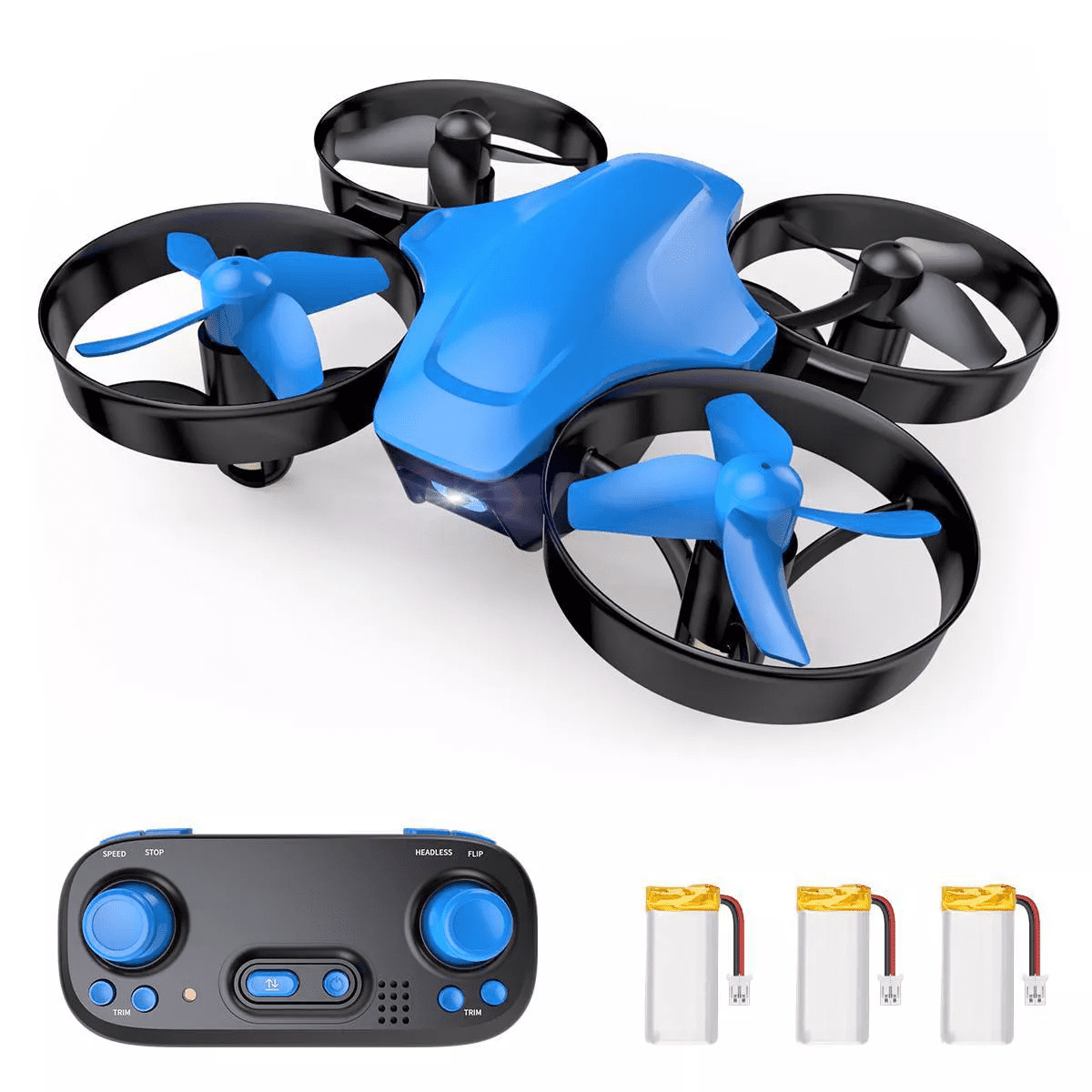 Snaptain SP350 RC Mini Drone - Blue: Rechargeable Starter with Remote Control, Indoor Use, Beginner Friendly, 7 Min Flight Time