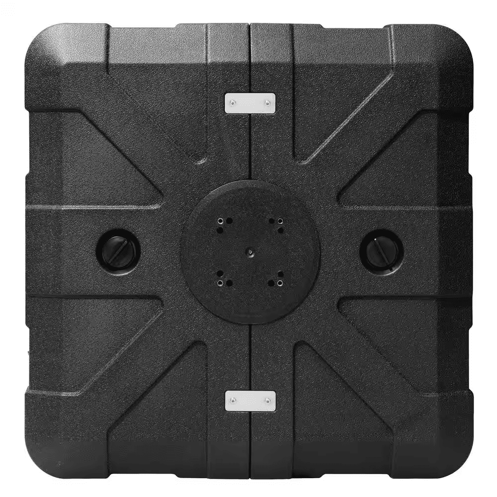 10 Ft. X 13 Ft. Heavy Duty Aluminum Cantilever Offset Tiltable 360° Rotation Patio Umbrella in Tan and Umbrella Base - Image 8