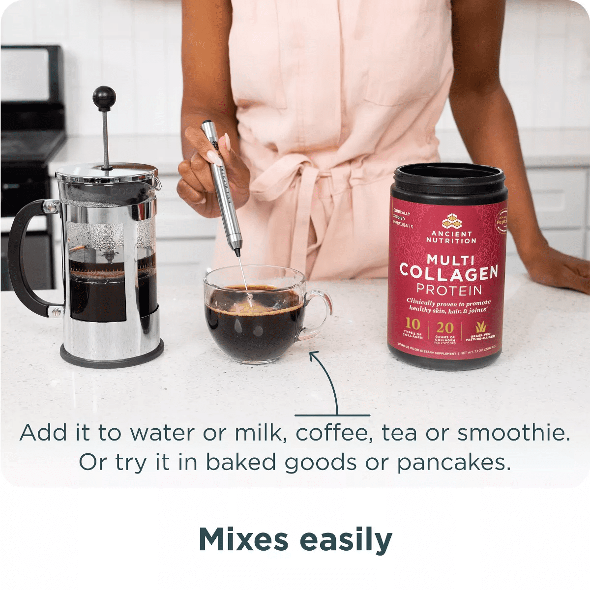 Ancient Nutrition Multi Collagen Protein Powder - Unflavored - 20 Servings - Image 6