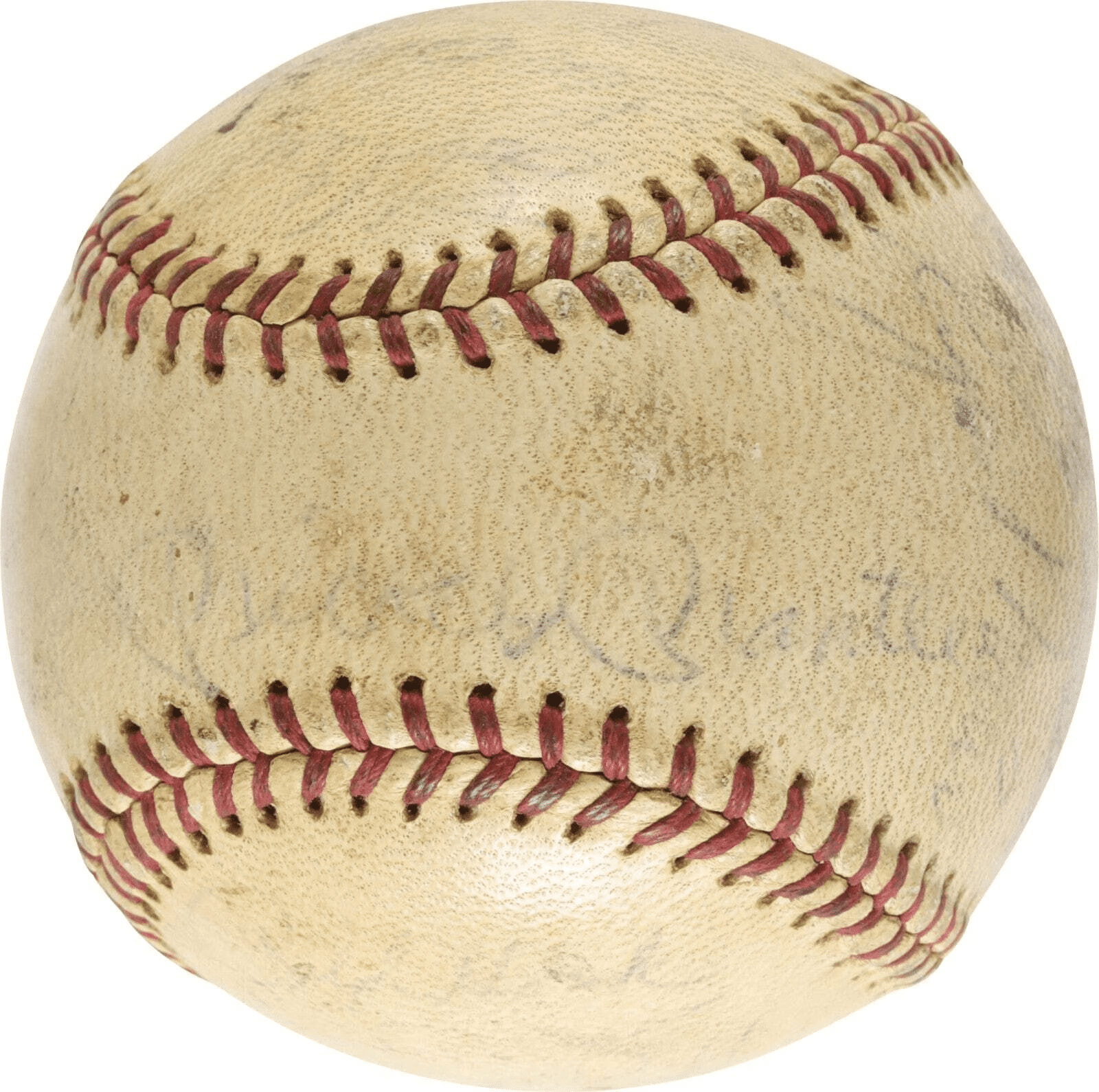 1961 New York Yankees W.S. Team Signed Game Used Baseball Mickey Mantle PSA DNA