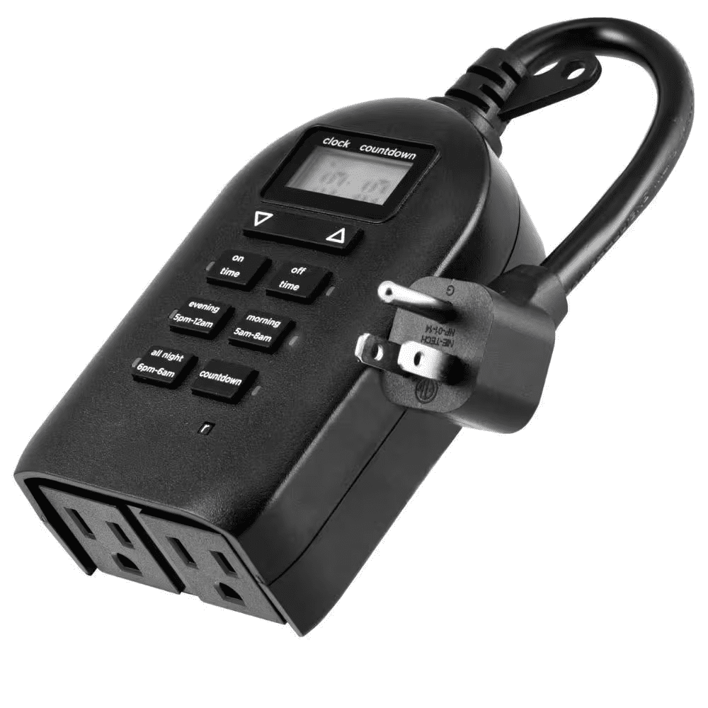 2-Outlet Outdoor Plug-In Digital Timer - Image 2