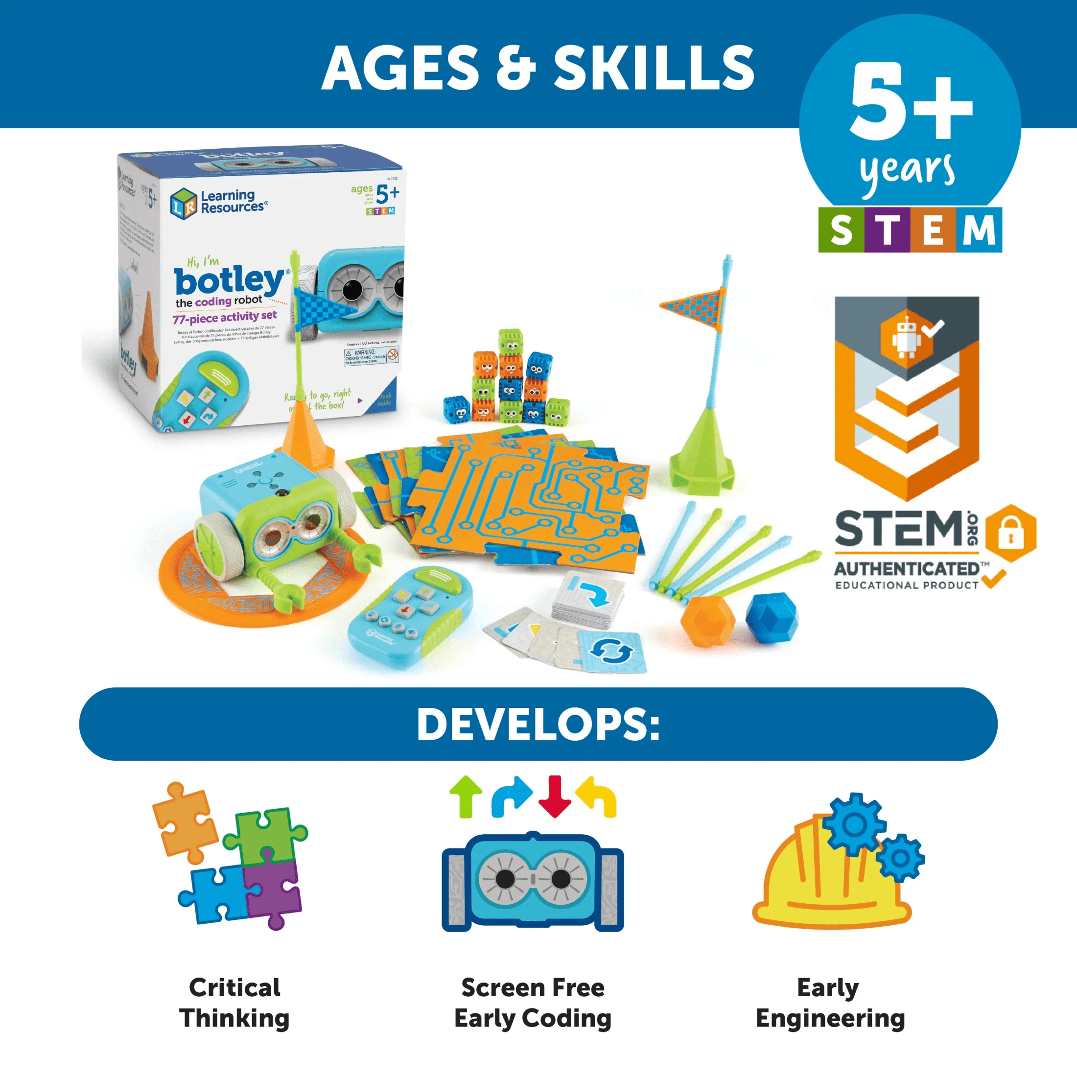 Botley the Coding Robot Activity Set Building STEM Games Ages 5 and Up - Image 5