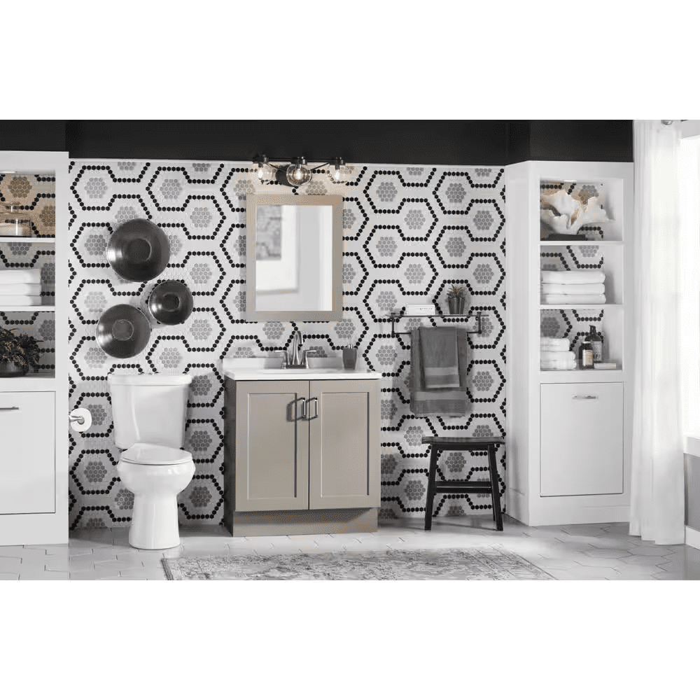 12 Inch Rough in Two-Piece 1.1 GPF/1.6 GPF Dual Flush Elongated Toilet in White Seat Included - Image 13