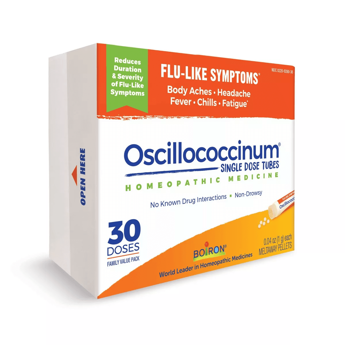 Boiron Oscillococcinum Flu-Like Symptoms, Body Aches, Headache, Fever, Chills and Fatigue 30 Doses Treatment - 30Ct - Image 4