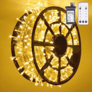 168FT Christmas Lights Outdoor 8 Modes Indoor String Lights for outside Warm White