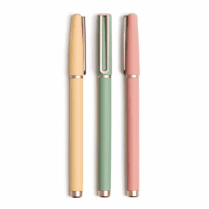 U Brands 3Ct Soft Touch Felt Tip Pens - Rose Gold Accents: 0.7Mm Black Ink, Journaling & Cute Pens, Stationery Set
