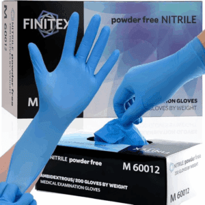 200 Count Disposable Gloves, Blue Nitrile Exam Gloves, Latex Free, Food Grade Cooking Work Hypoallergenic Glove, Medium