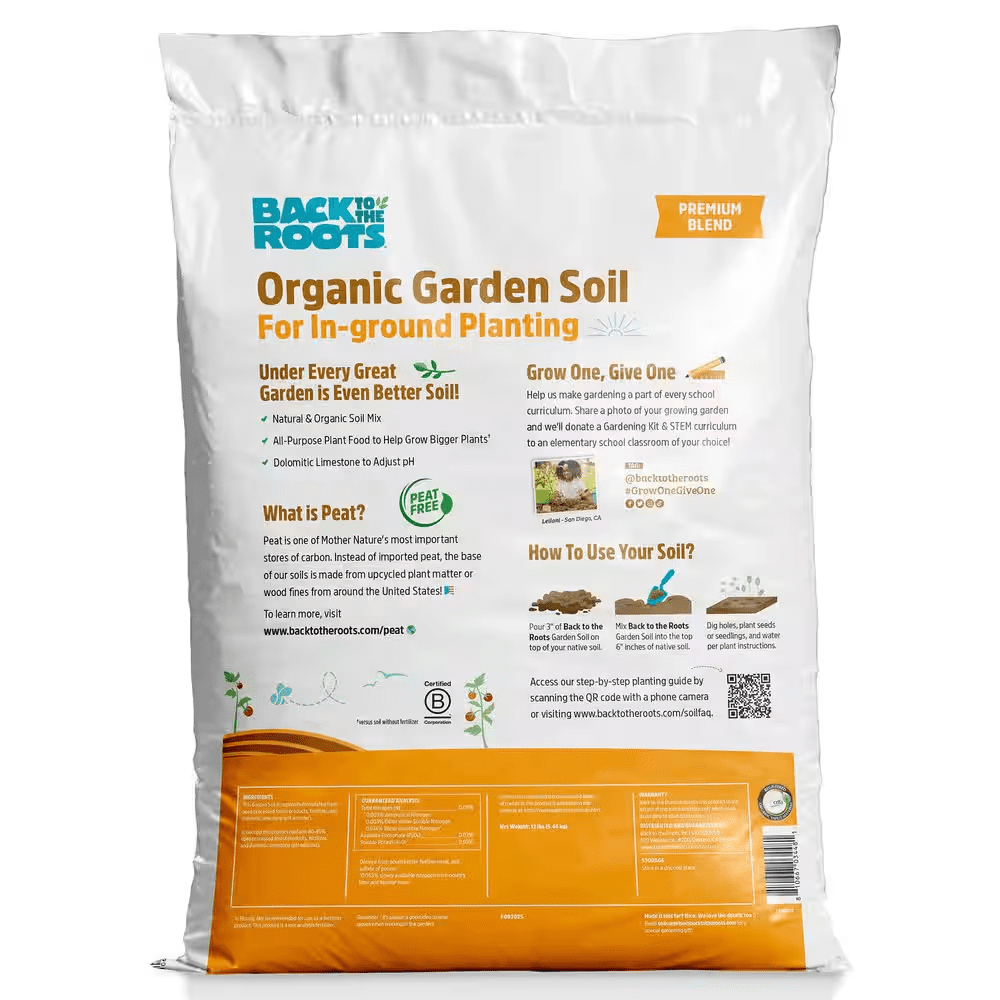 Organic Garden Soil (1 Cu.Ft.) Peat-Free, Blended with Organic Fertilizer - Image 10