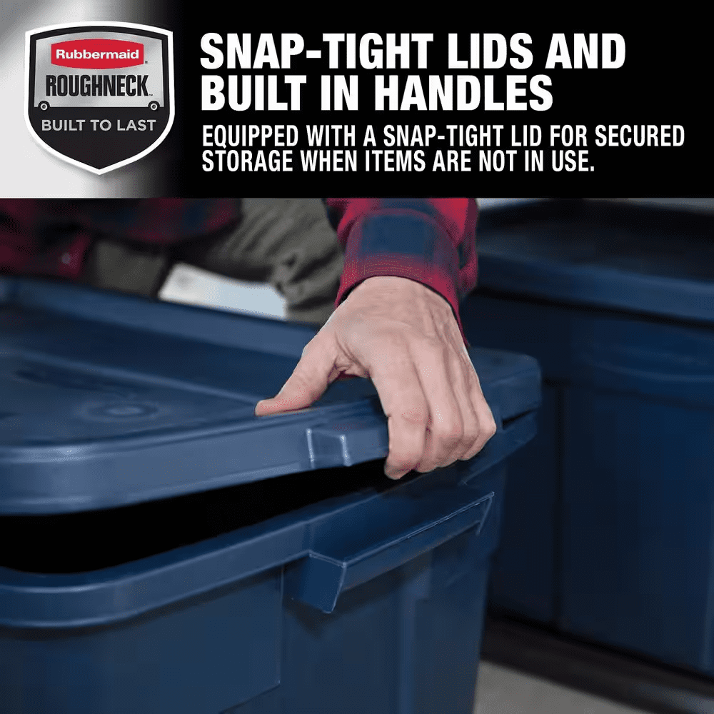 31 Gal. Storage Tote Box in Dark Indigo Metallic (3-Pack) - Image 4