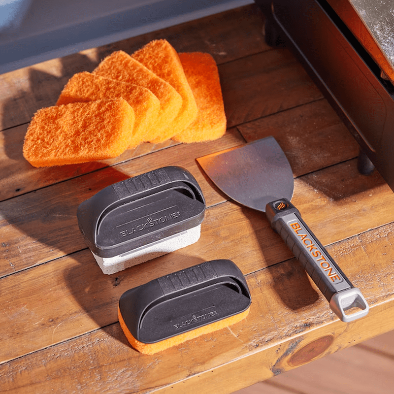 Culinary 10-Piece Cleaning Kit with Pumice Grill Cleaning Block 4-In with Scraper Blade - Image 2