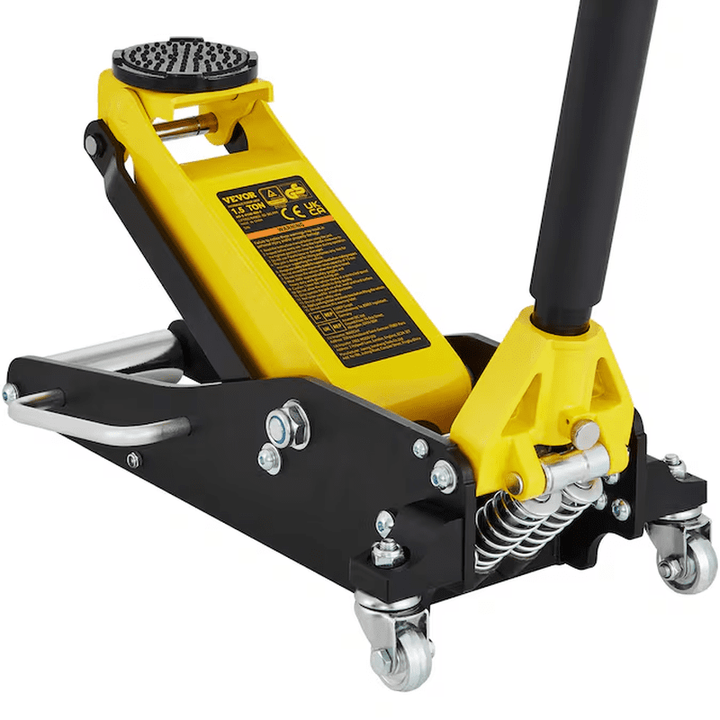 Yellow 3-Ton Steel Hydraulic Floor Jack - Image 11