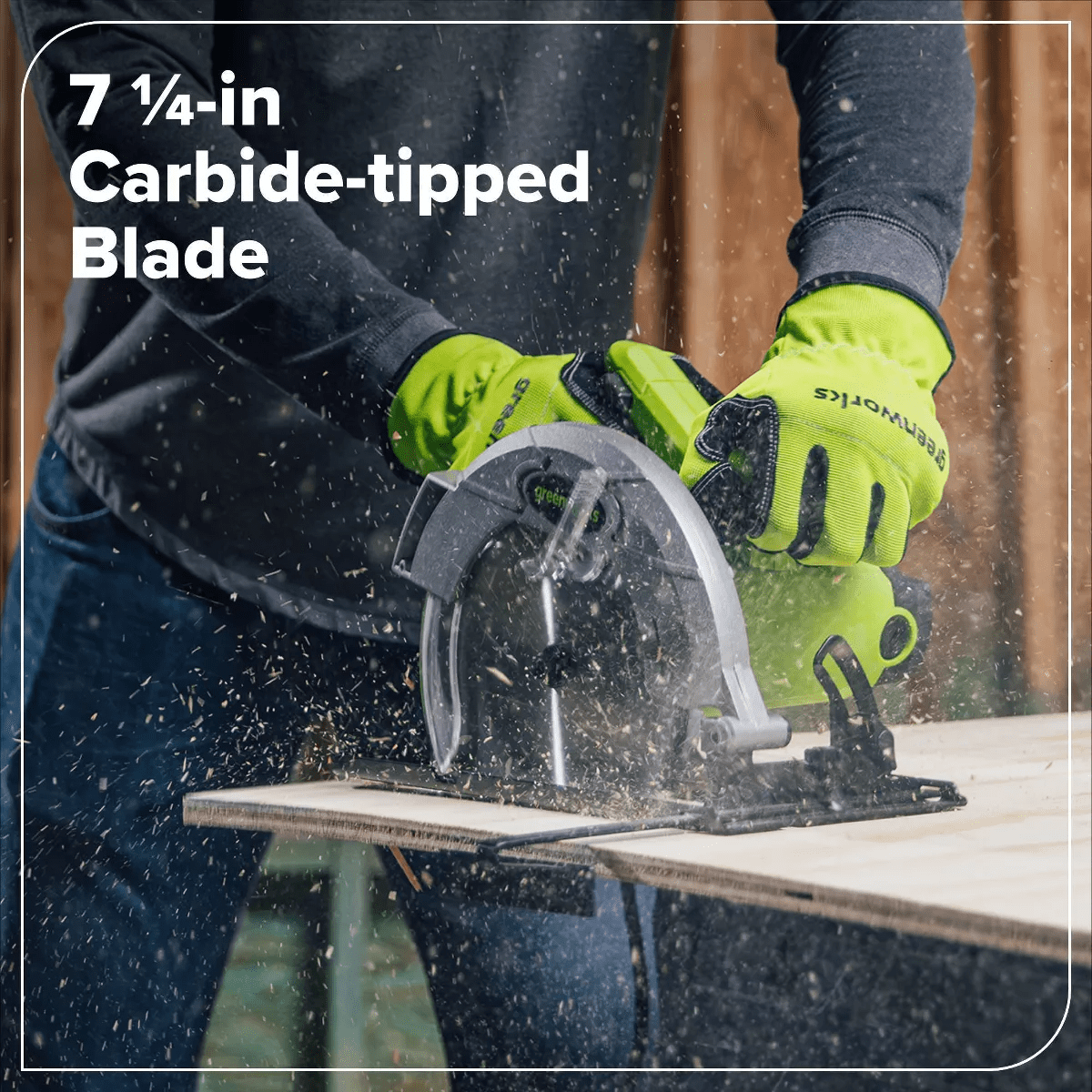 Greenworks 13-Amp 7-1/4-In Corded Circular Saw - Image 3