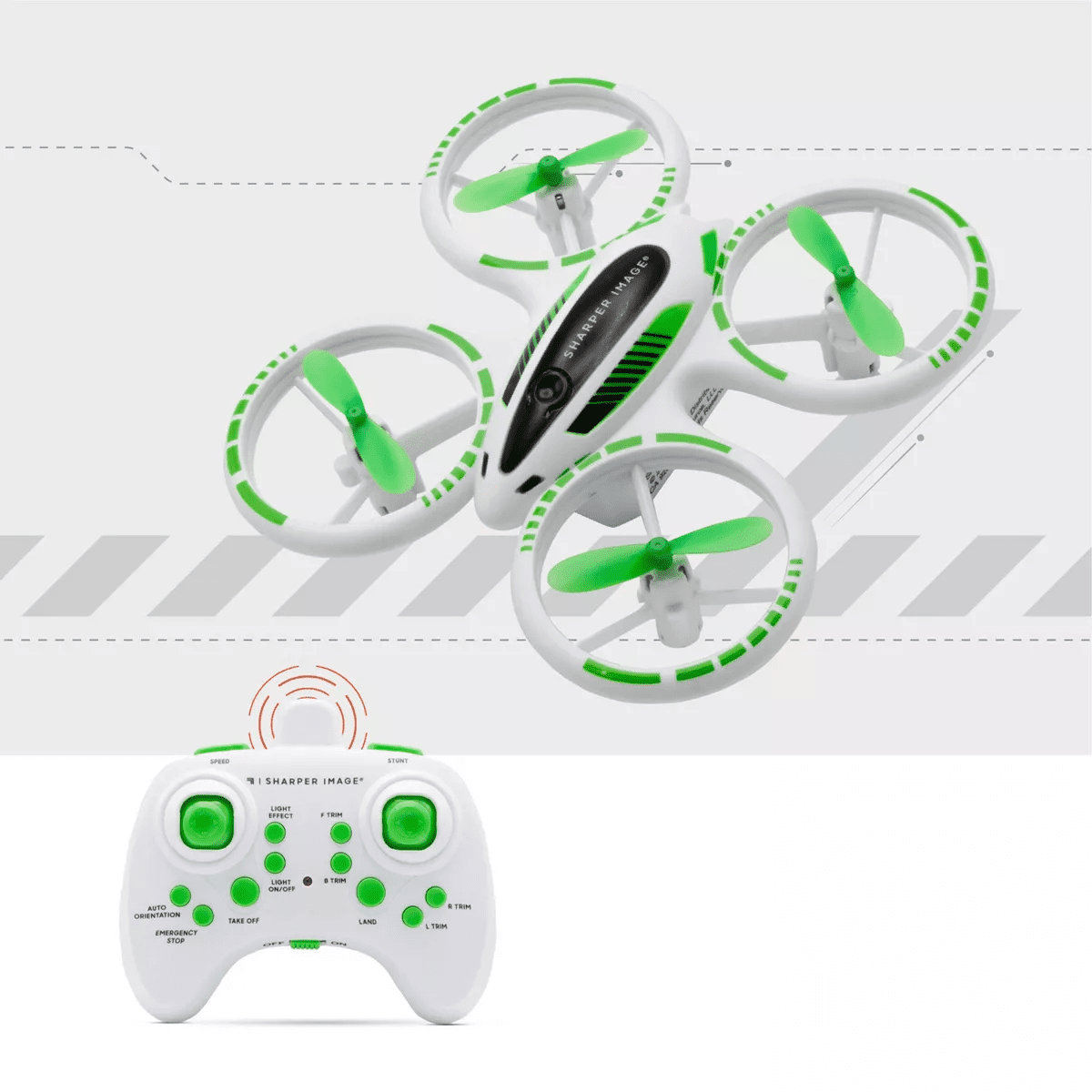 Sharper Image 2.4Ghz RC Glow up Stunt Drone with LED Lights - Image 3