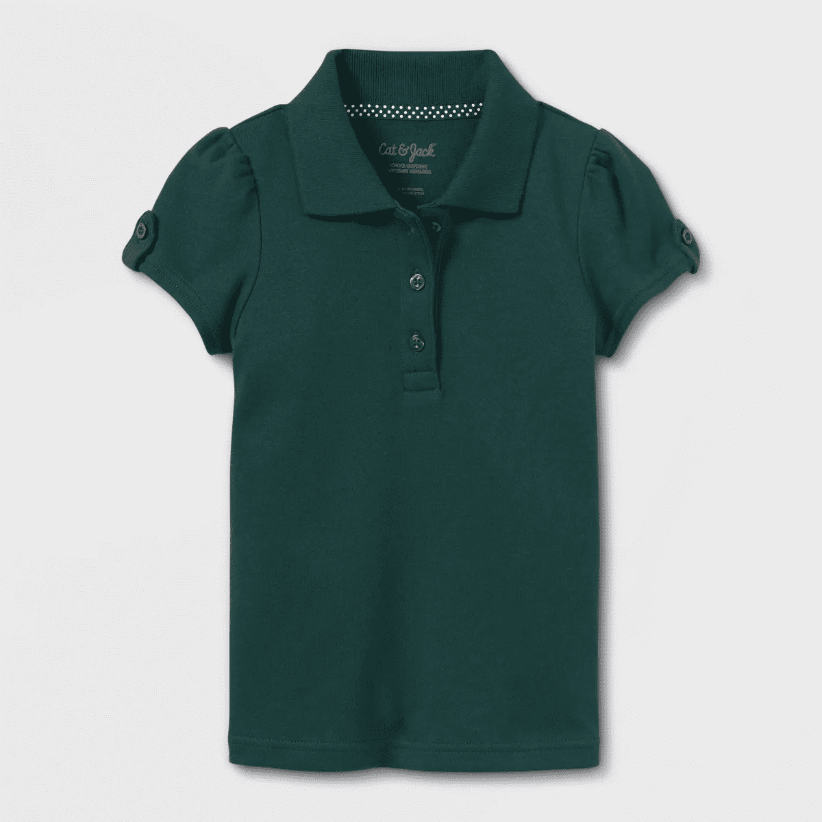 Toddler Girls' Short Sleeve Interlock Uniform Polo Shirt - Cat & Jack - Image 5