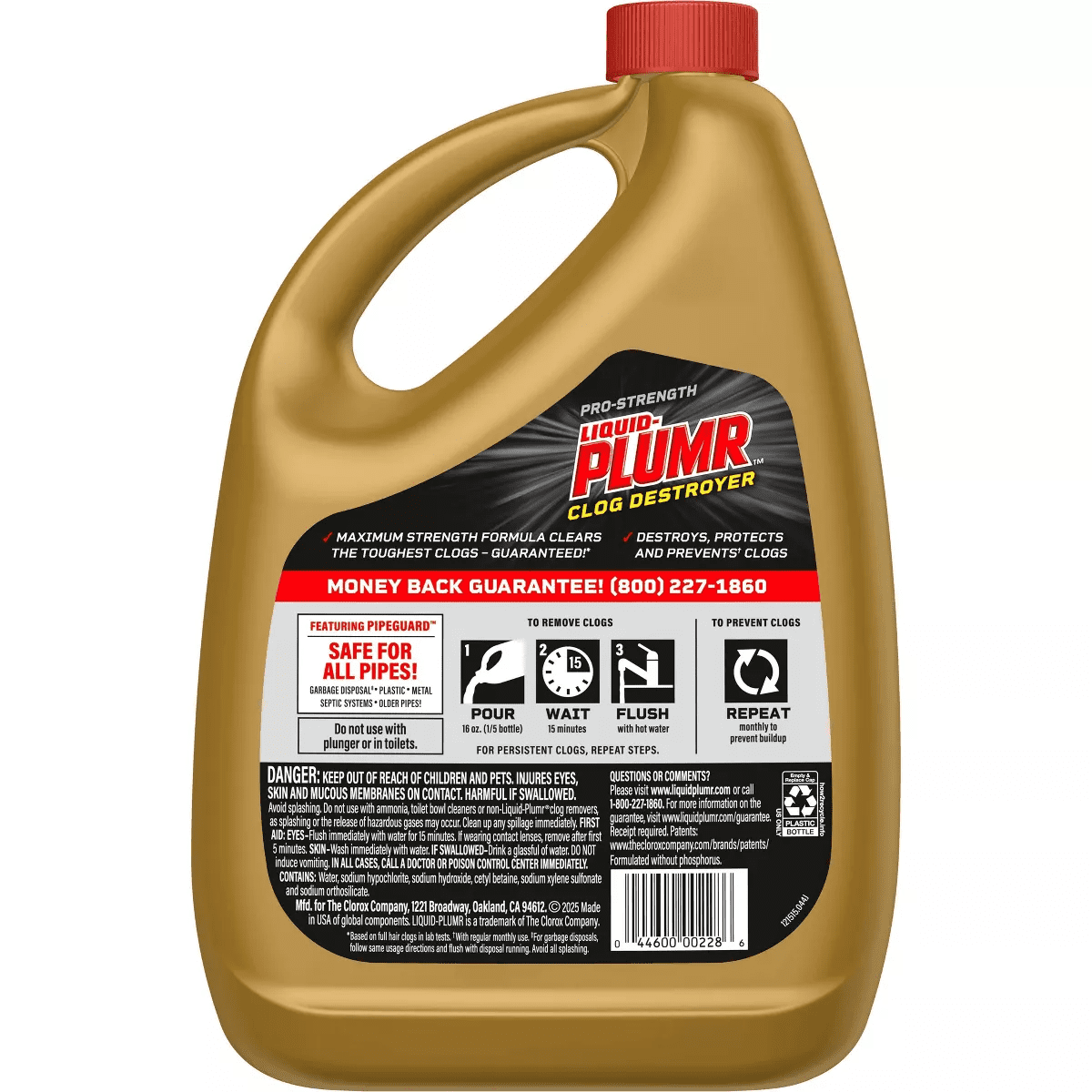 Liquid-Plumr Pro-Strength Full Clog Destroyer plus Pipeguard - 80 Fl Oz - Image 13