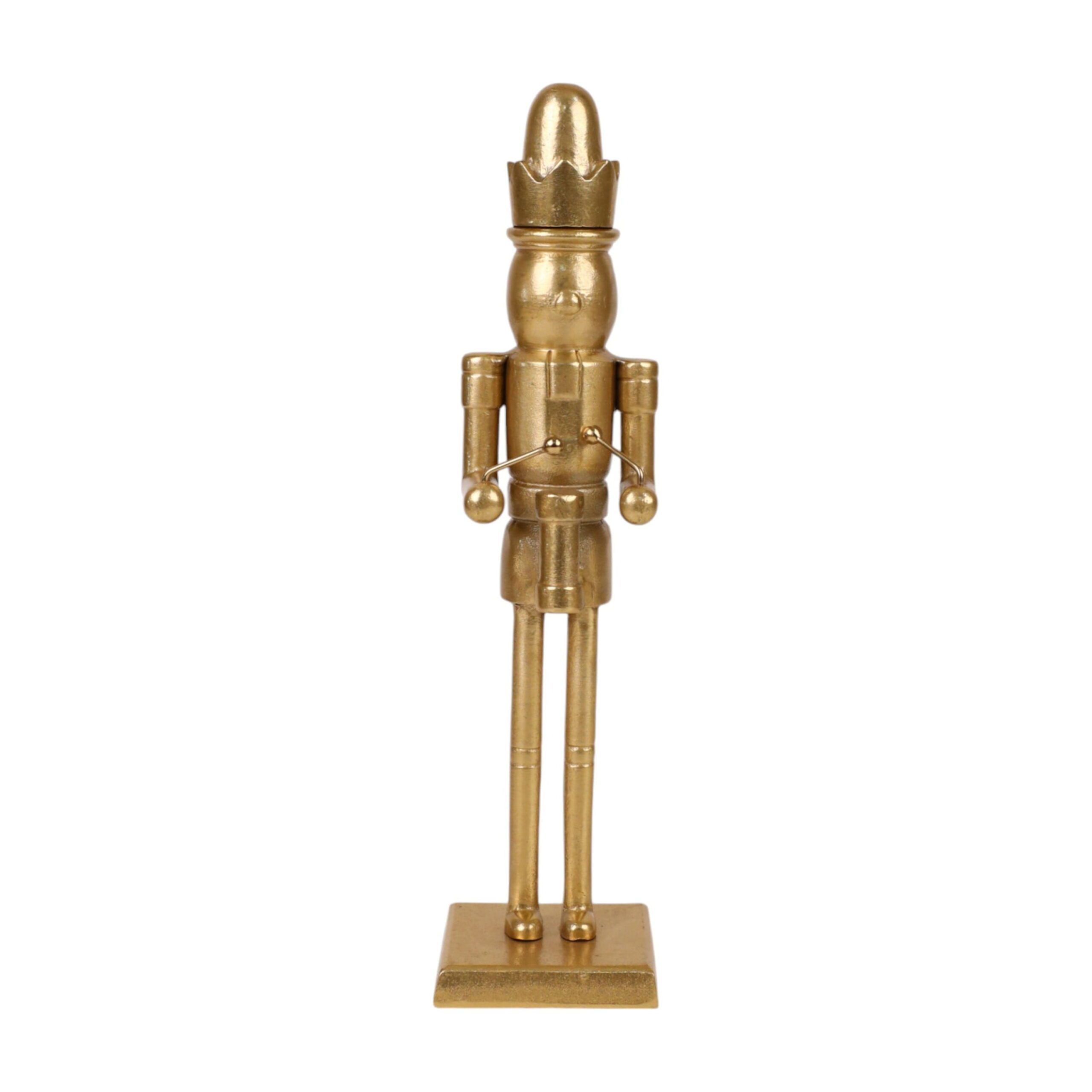 Decorative Christmas Drummer Nutcracker, Gold, 14.3", by - Image 4