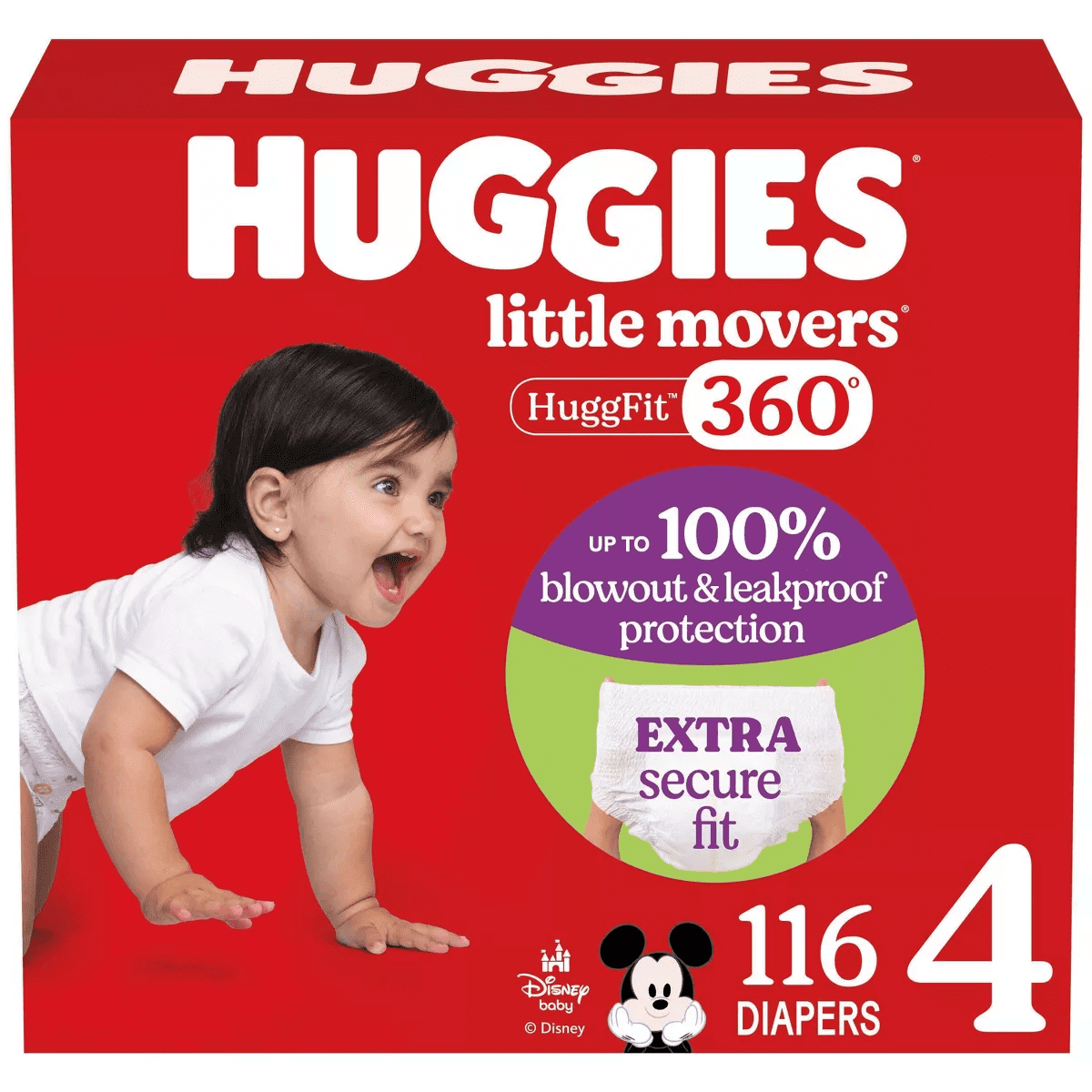 Huggies Little Movers Huggfit 360 Diapers