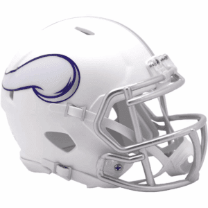 NFL Minnesota Vikings Speed Mini Helmet: Sports Memorabilia Replica, Plastic Material
