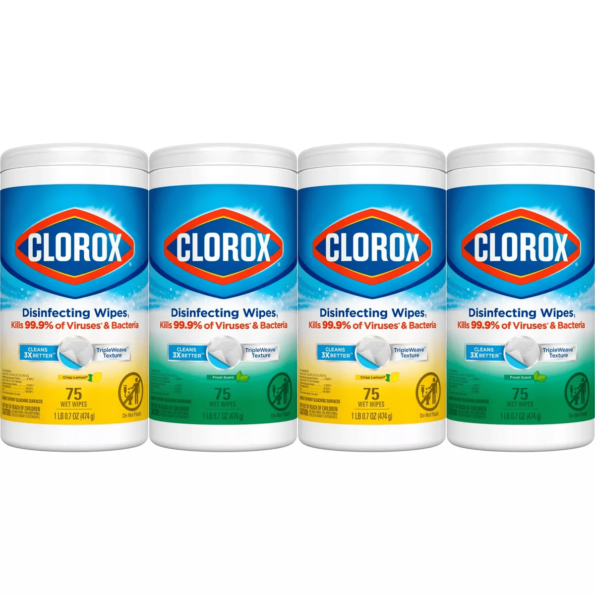 Clorox Disinfecting Wipes Value Pack - 75Ct/4Pk - Image 2