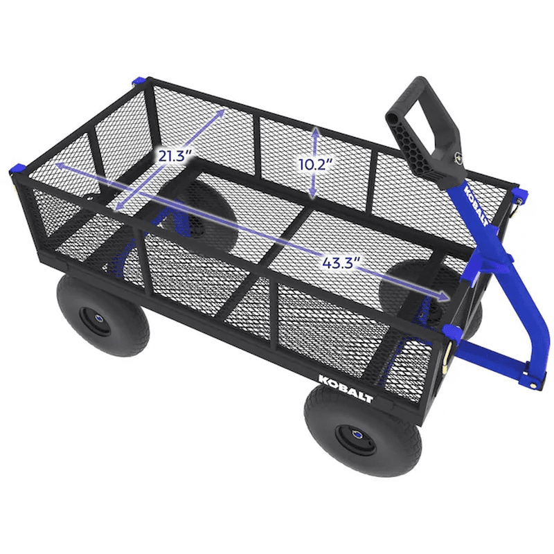 Heavy-Duty 6-Cu Ft Steel Yard Cart - Image 20
