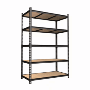 5-Tier Metal Garage Storage Shelving Unit in Black (24 In. D X 72 In. H X 48 In. W)