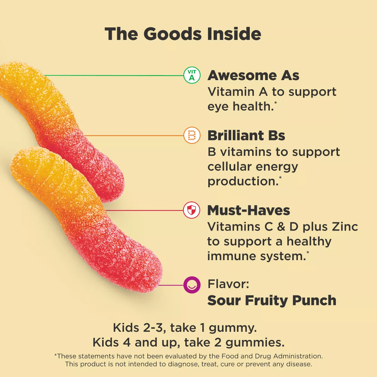 OLLY Kids' Multivitamin Gummy Worms - 70Ct - Image 3