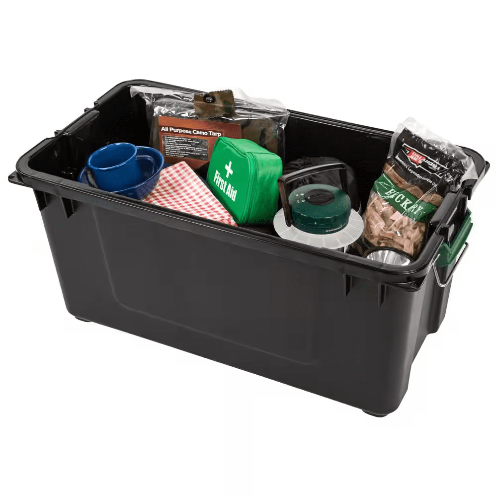 21 Gal. Remington Weatherpro Store-It-All Storage Bin, Black - Image 3