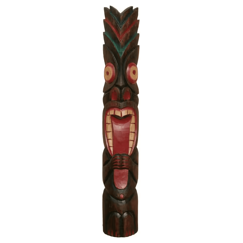 40 In. Tiki Mask Crazy Classic Tongue Outdoor Decoration