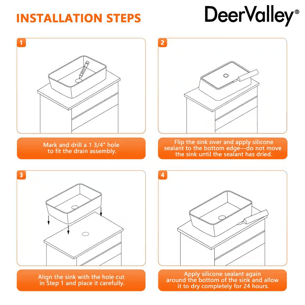 Liberty 16 In.X 12 In. Vessel Bathroom Sink in White Ceramic, Faucet Not Included - Image 9