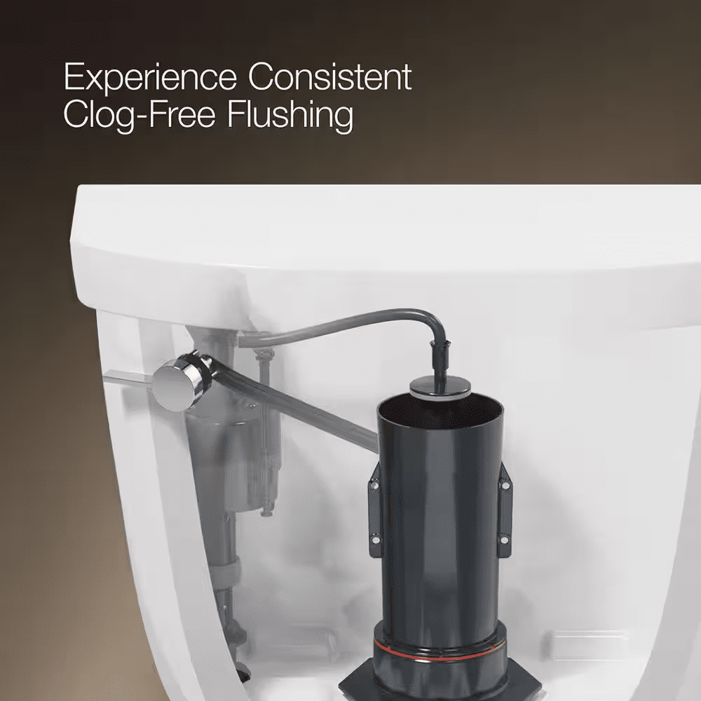 Highline Arc 12 In. Rough in 2-Piece 1.28 GFP Single Flush Elongated Chair Height Toilet in White with Soft Close Seat - Image 6