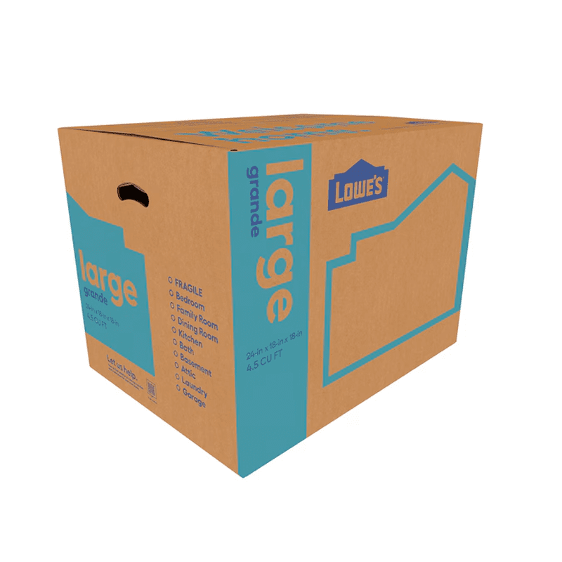 22-In W X 21.5-In H X 22-In D Classic X-Large Cardboard Moving Box with Handle Holes - Image 15