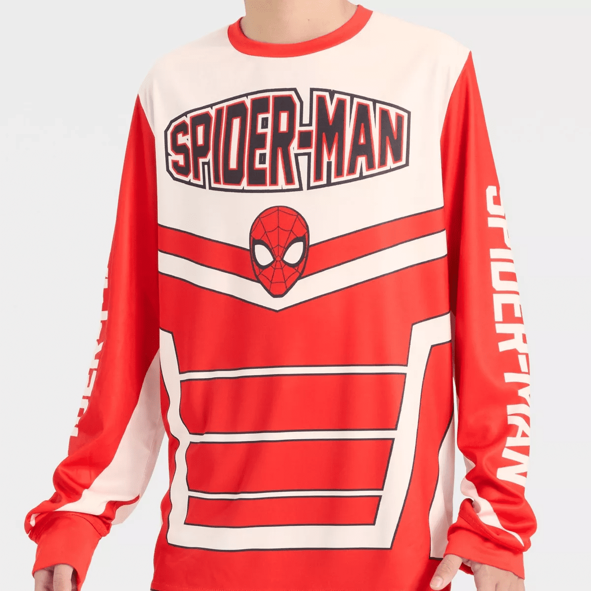 Boys' Marvel Spider-Man Long Sleeve Mesh Riding Jersey - White - Image 2
