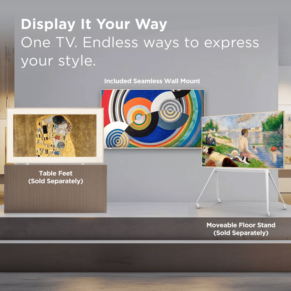 TCL 55" Class NXTVISION 4K QLED Smart Frame with Google TV and Flush Wall Mount - White 55A300W - Image 7