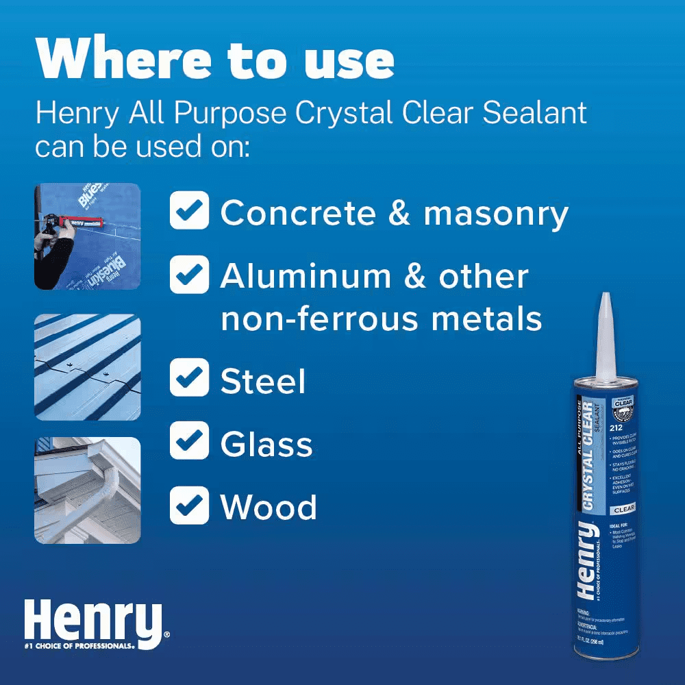 212 All Purpose Crystal Clear Sealant Caulk 10.1 Oz. - Image 3