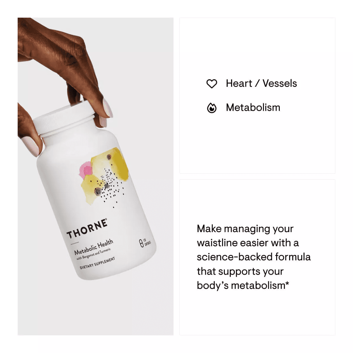 THORNE Metabolic Health - Gut Health Supplement to Aid Weight Management* - 120 Capsules - Image 4