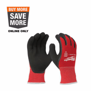 Large Red Latex Level 1 Cut Resistant Insulated Winter Dipped Work Gloves