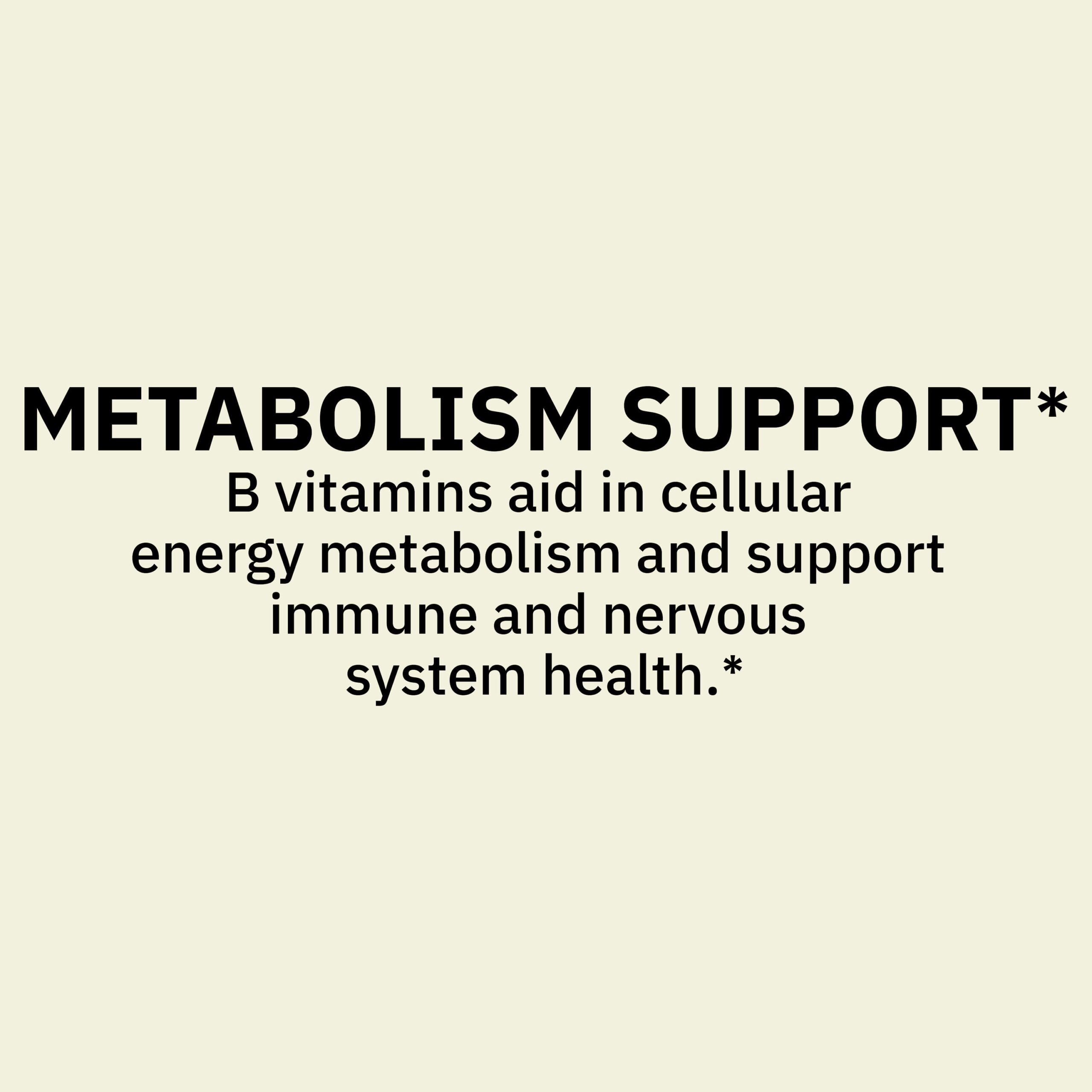 Super Vitamin B-Complex, 250 Count, Dietary Supplement Tablets for Metabolism Support - Image 6
